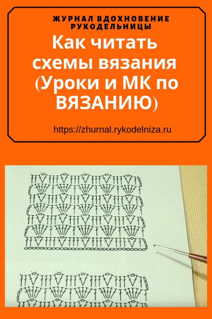 Учимся вязать крючком с нуля. Как читать схемы вязания (Уроки и МК по ВЯЗАНИЮ)